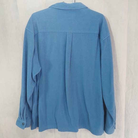 Levi Strauss Co. Blue Button Down Fleece Shirt Jacket Shacket, XL - Picture 8 of 9